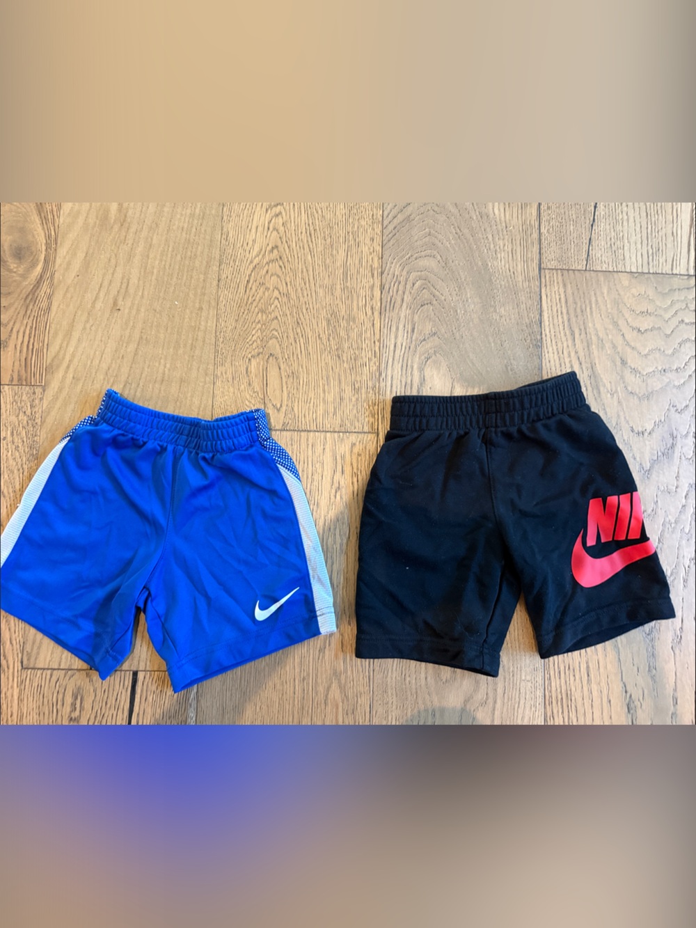Nike Kids Royal Blue and Black Athletic Shorts Set